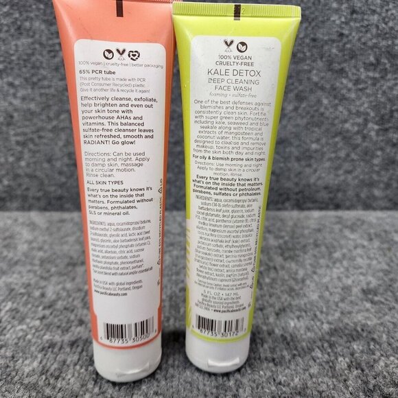 2 Pacifica Beauty Deep Cleansing Brightening Face Wash  Kale Detox Glow Baby 5Oz - Picture 6 of 7